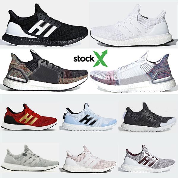 

with stock x 2020 ultra boost 4.0 5.0 orca triple black white running shoes cool grey game of thrones ultraboost 19 trainers sports sneakers, White;red