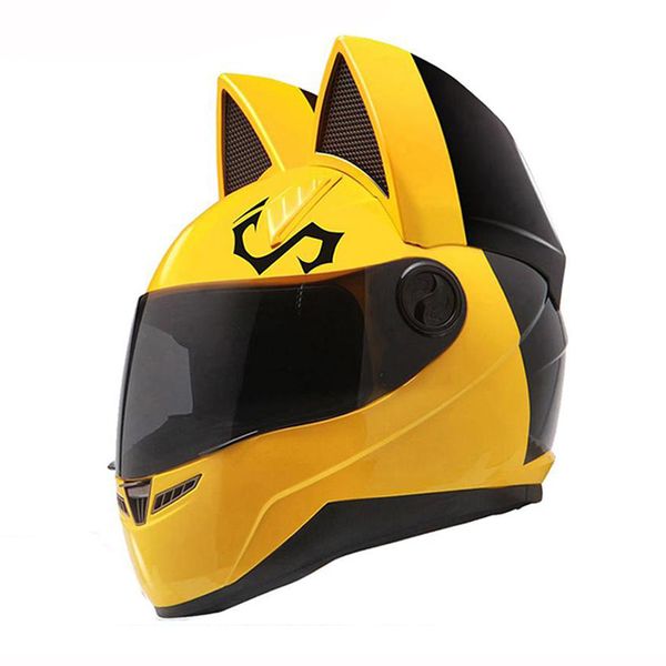Nitrinos Motorcycle Helmet Full Face With Cat Ears Yellow Color Personality Cat Helmet Fashion Motorbike Helmet Size M L Xl Xxl Buy At The Price Of 109 95 In Dhgate Com Imall Com Nitrinos Motorcycle Helmet Full Face With Cat Ears Yellow Color Personality Cat Helmet Fashion Motorbike Helmet Size M L Xl Xxl Buy At The Price Of 109 95 In Dhgate Com Imall Com