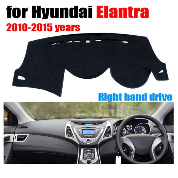 

car dashboard cover mat for elantra 2010-2015 years right hand drive