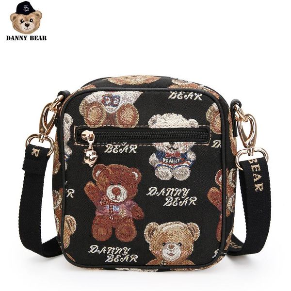 

danny bear cute bear print street vintage classic casual shoulder bag women crossbody handbag dmb8115083-087b
