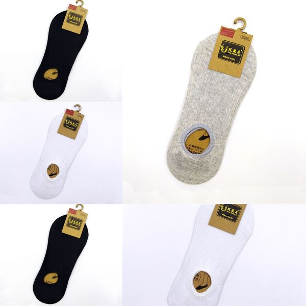 

6ykcz color double needle women's cotton low-silicone anti-skid invisible silicone invisible socks thin antibacterial deodorant men&#03, Pink;yellow