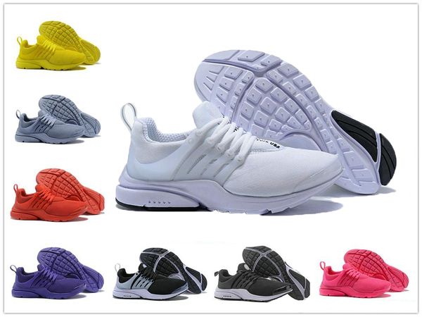 

2019 new presto 5 br qs breathe mens shoes sneakers black white yellow women running shoes men sports shoe walking designer shoes, White;red