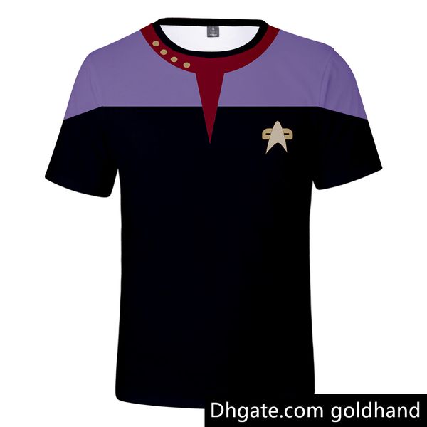 

2019 Movie Star Trek t shirt Harajuku streetwear Short Sleeve Kpop Plus Size Star Trek cosplay tshirt streetwear for men