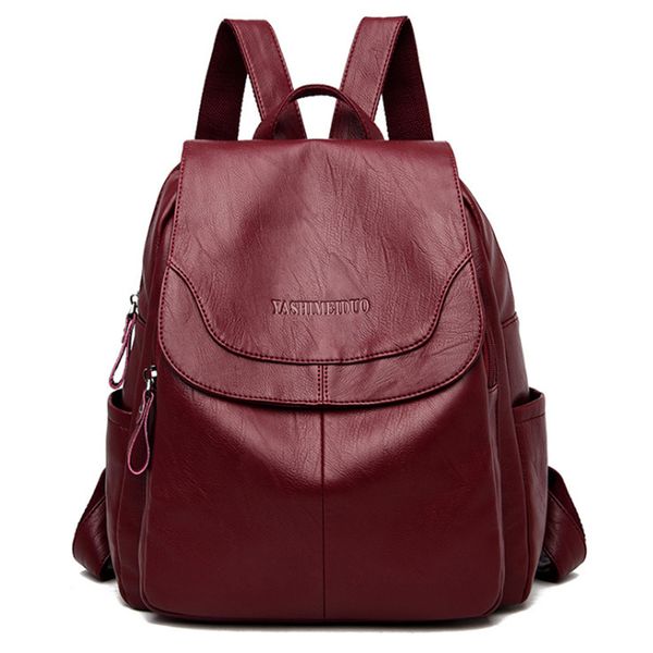 

anti-theft backpack female fashion casual outdoor waterproof soft leather outdoor small backpack wild trend student