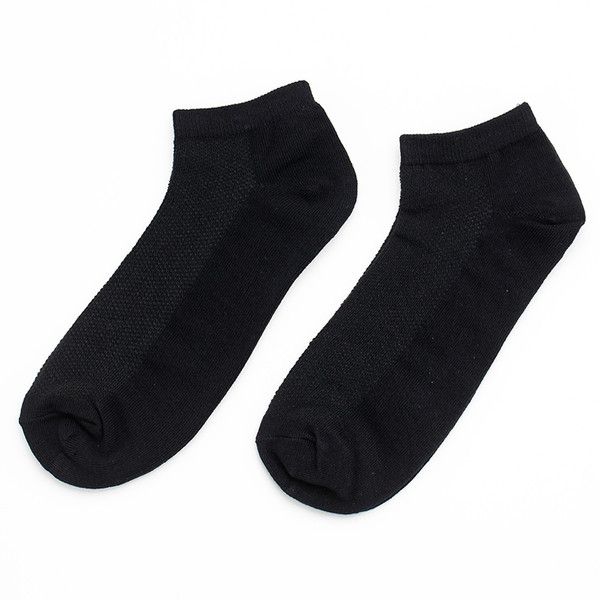 

men's clean solid color socks, odor proof, sweat proof, young people's solid color socks. category 140, Black
