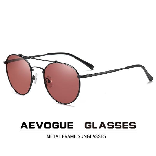 

aevogue new men women metal classic polarized sunglasses round retro fashion sun glasses brand designer uv400 ae0825, White;black