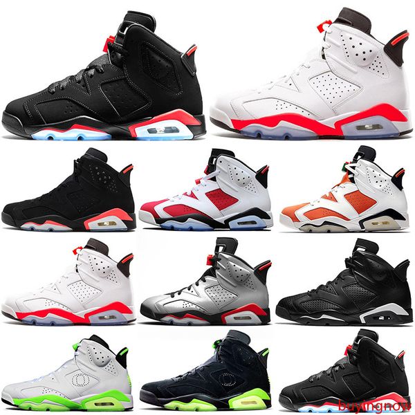 

new bred men 6 6s basketball shoes tinker unc black cat white infrared red carmine toro mens designer trainer sport sneaker size 40-47