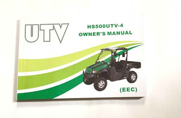 

hisun hs hsun 500atv -4 owner's manual eec version with 11 chapters