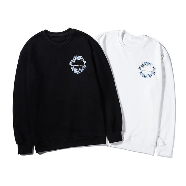 

giv brand mens hoodies famous french men designer hooded sweater simple fashion trumpet pattern casual classic letters tide sweaters, Black