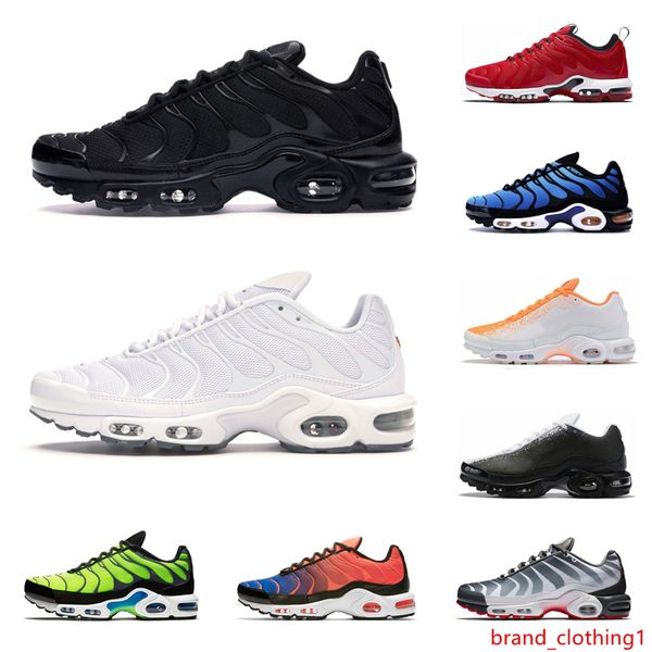 

2020 tn plus se men running shoes ultra triple black white og hyper blue total crimson deluxe mens trainer fashion sports sneakers runner