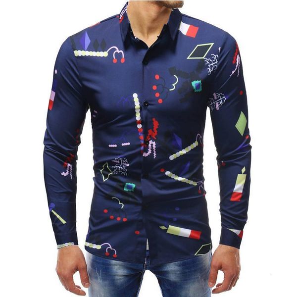 

multi colors casual shirt men 2018 autumn long sleeve men's clothing shirt male plus size fashion floral shirts 5xl, White;black