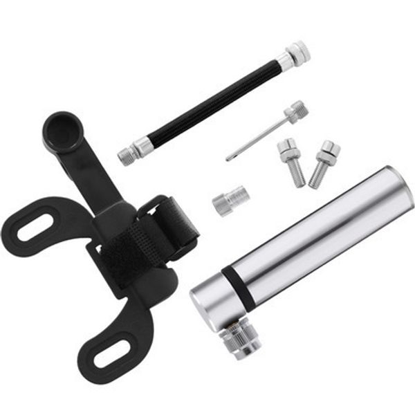 

mini portable bicycle pump aluminum alloy tire air inflator pump for mountain bike bicycle basketball football bicycle accessory