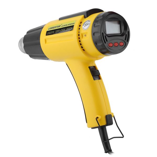 

lodestar 2000w electric air gun heat gun +nozzle temperature adjustable hand held paint stripper air blower with lcd display