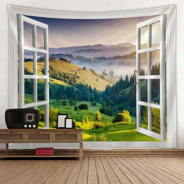 

wall hanging micro landscape tapestry for bedroom living room