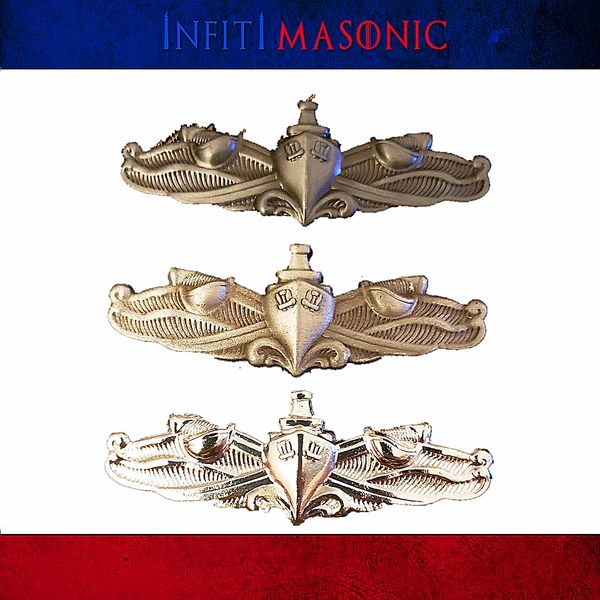 

us uu. navy blue brooch ocean surface combat expert ruler badge hat hat needle silver / antique silver