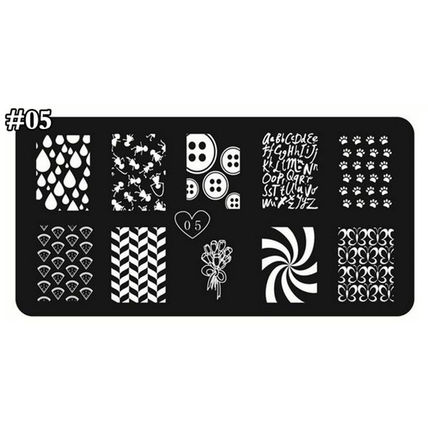 

1pc nail stamping plates teardrop english letter butterfly style nail template plate rectangle stencil stamp for stamp tx05, White