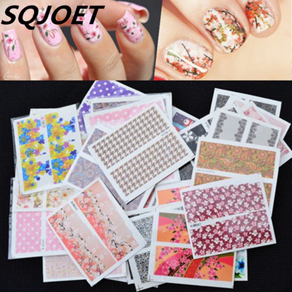 

manicure adhesive paper manicure watermarking stick completely nail sticker 50 different-a set, Black