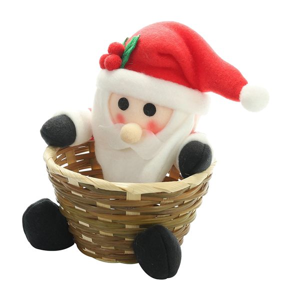 

cute candy storage basket christmas party gift holder xmas storage basket gift ornament for home party decoration