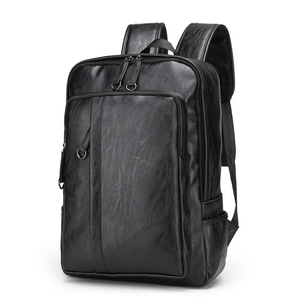 

lapbackpacks genuine leather men backpack 15.6 inch notebook backpack bag business travel multifunction for male