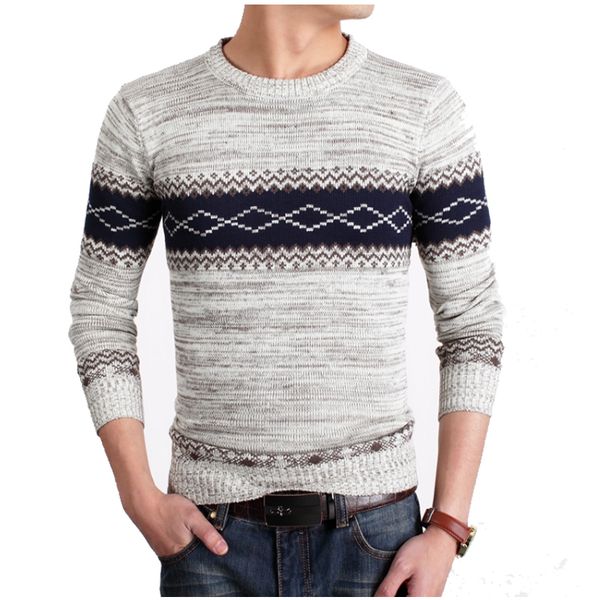 

2019 new fashion brand casual sweater o-neck striped slim fit knitting mens sweaters and pullovers men pullover men xxl, White;black