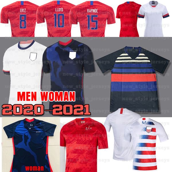 

2020 megan rapinoe usa soccer jersey uswnt 8 julie ertz alex morgan carli lloyd o'hara breathe stadium replica press women jerseys, Black;yellow