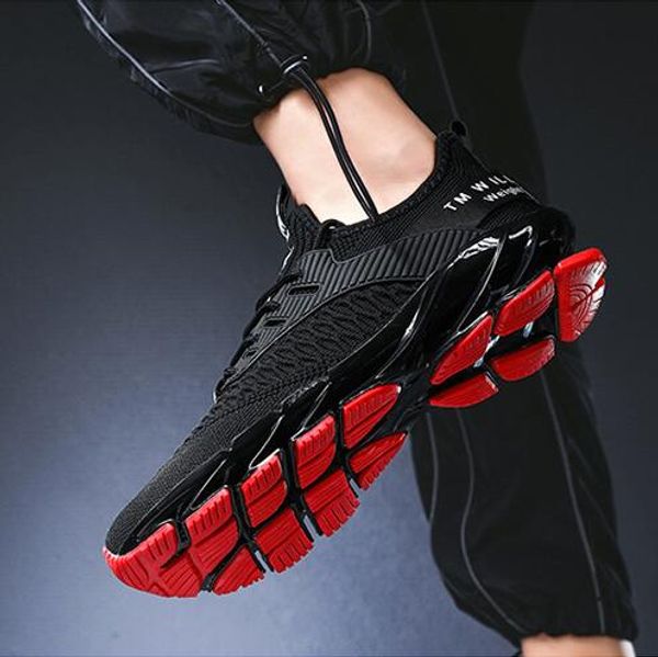 

classic men knit casual shoes fly white black red comfortable outdoor jogging walking designer shoes size eur 40-44