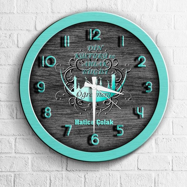 

personalized professional religious culture and one teacher at wood wall clock wall clocks