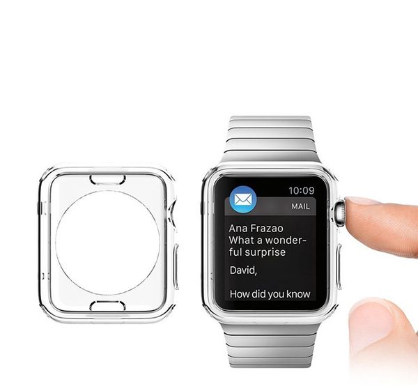 Für Apple Watch 38 mm, 42 mm, 40 mm, 44 mm, vollständige Abdeckung, weiche TPU-Schutzhülle, transparente Schutzhülle für iWatch Serie 1, 2, 3, 4, 55685221