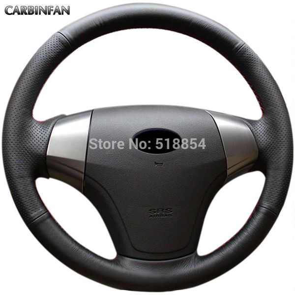 

black artificial leather car steering wheel cover for elantra 2008-2010