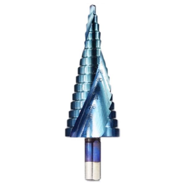 

4-32mm hss nano blue coated step drill bit drilling power tools metal high speed steel wood hole cutter step cone drill