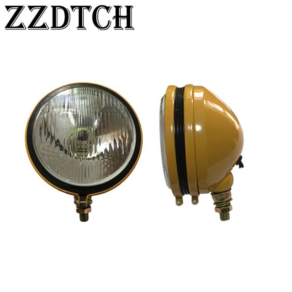 

zzdtch 1pcs 24v 5.5inch round engineering vehicle head lamp driving lamp
