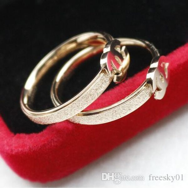 

wholesale frosted letter c ring rings for women rose gold brand ring luxury jewelry for women, Silver