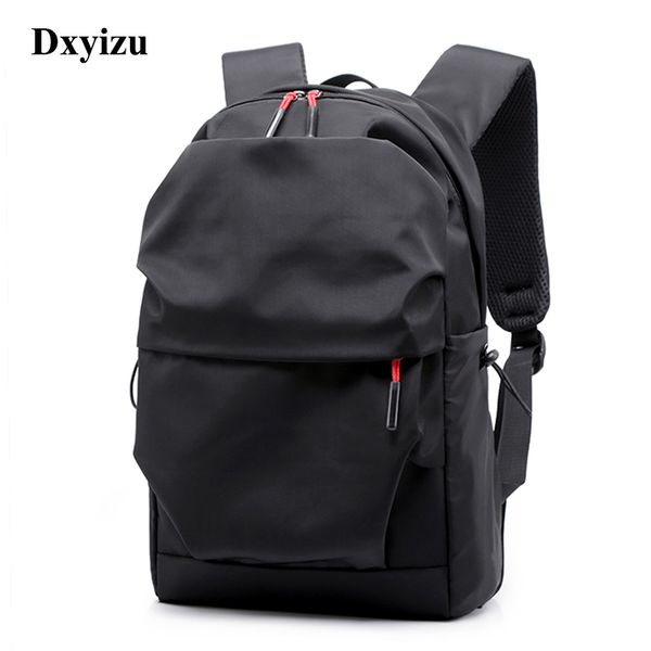 

new waterproof men women backpack 15.6 inches lapback pack large capacity stundet backpacks pleated casual school bags 2019 t200326