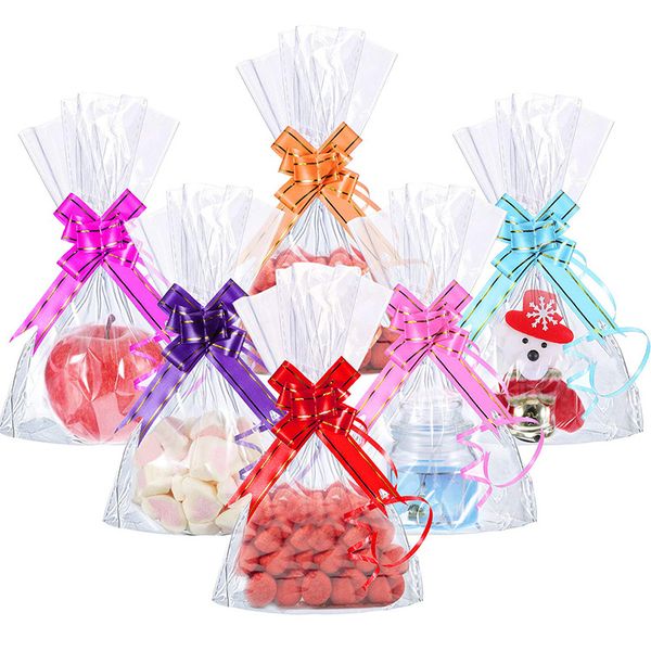 

10pcs/pack diy bow decoration christmas hand-pulled flowers festive party material wedding holiday ornament gift new