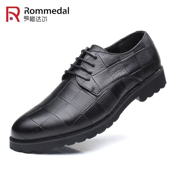 

men's round toe formal shoes microfiber leather moccasins man suit shoes strip lace-up anti-slip business fashion, Black