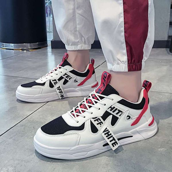 

spring and summer new men's flat casual shoes, breathable board shoes, men's korean trend, Black