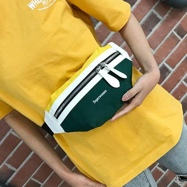 

мода хит цвета спорт плечо сумка женщина талии фанни пояса пакеты холст crossbody грудь сумка телефон деньги мешок