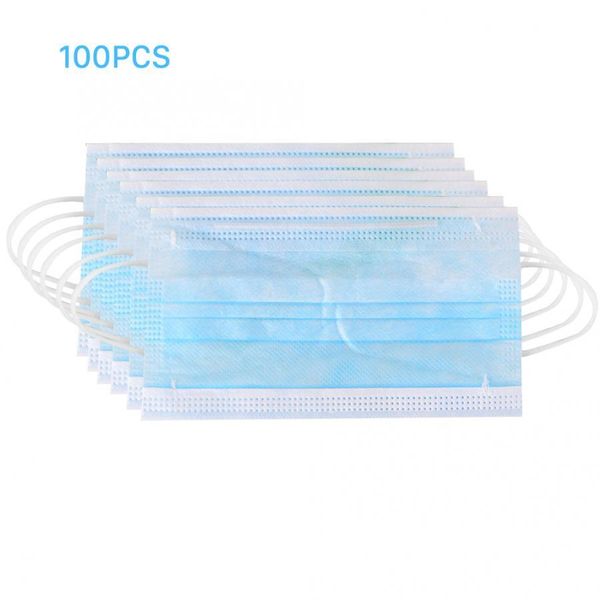 

100pcs disposable non-woven mouth muffle multi-layer dustproof mouth cover protection daily necessities protective cover masks