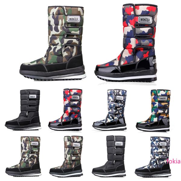 

luxury designer women men boots over the knee thigh high mens snow winter boots waterproof platform booties 36-45 drop shipping style 13