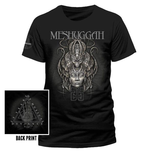 

meshuggah 25 years t-shirt - new official, White;black