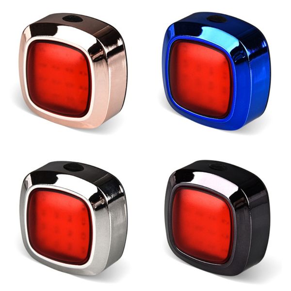 

waterproof usb charging bike tail light practical brake induction warning light mountain bike bycicle safety sensing tail