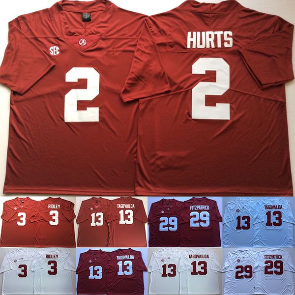 

Alabama Crimson Tide 13 Tua Tagovailoa 2018 NCAA 2 Jalen Hurts 2 Jalen Hurts 29 Minkah Fitzpatrick College Football Jerseys