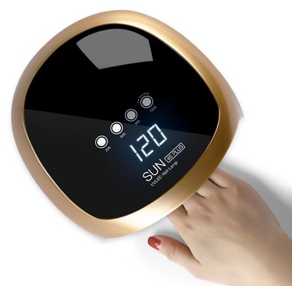 

nail lamp 52w automatic induction nail fast curing gel dryer professional sensor uv nail ptherapy machine, Silver