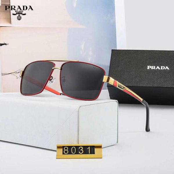 

summer mens metal designer sunglasses luxury sunglasses polarized goggle glasses style 8031 uv400 4 colors optional with box, White;black