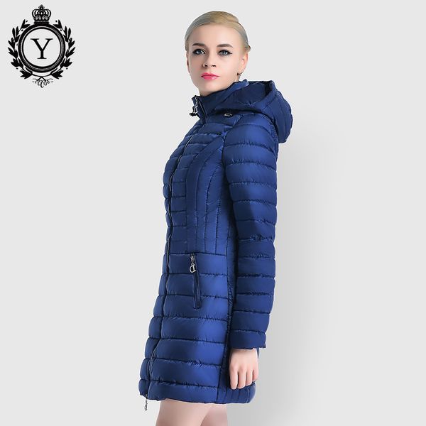

quilted down cotton padded winter jackets and coats women parkas long thicken hooded slim warm coat 2019 coutudi new collections, Black
