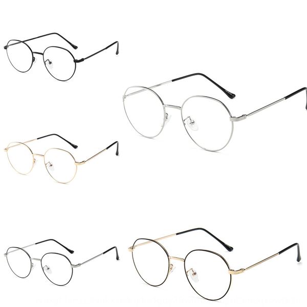 

metal plain myopia men's frame kick-off glasses myopia glasses frame, Silver