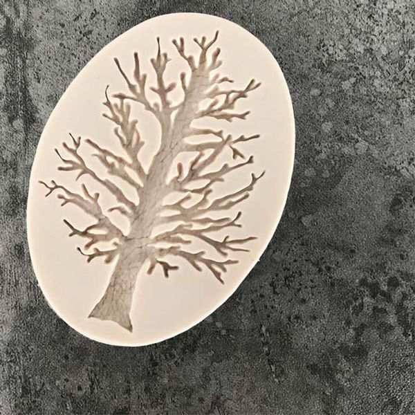

3d twig silicone christmas tree moulds gummy mold cake decoration sugar craft baking cake tool new year decorating #2019
