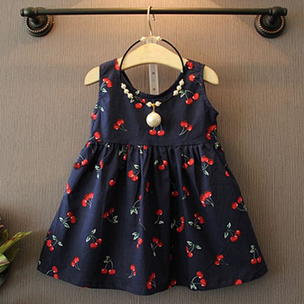 

toddler girls summer princess dress kids baby party wedding sleeveless dresses, Red;yellow