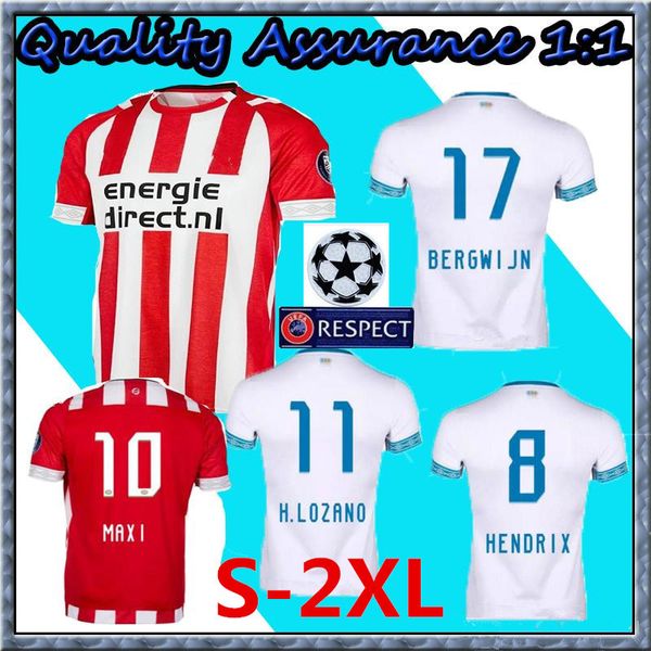 

P v eindhoven occer jer ey t hirt 2018 19 de jong home away football hirt jer ey bergwijn t hirt kid kit cami eta maillot uniform