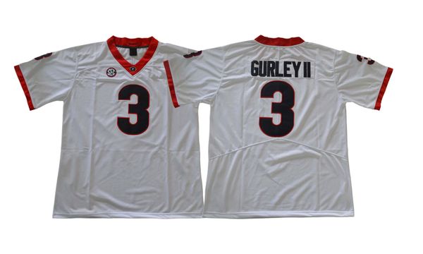 

todd gurley ii stitched men's georgia bulldogs michel #1 d'andre swift college football jersey white black red
